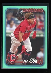 2024 Topps Series 1 Josh Naylor #10 Aqua Parallel Cleveland Guardians - Picture 1 of 2