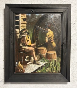 Original Oil Painting "Mill" Signed Joel Barnett & Framed 24 in x28 in - Picture 1 of 6