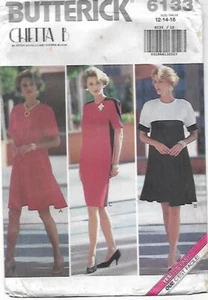A35 BUTTERICK 6133: DRESS SIZE 12-16 SEWING PATTERN - Picture 1 of 3