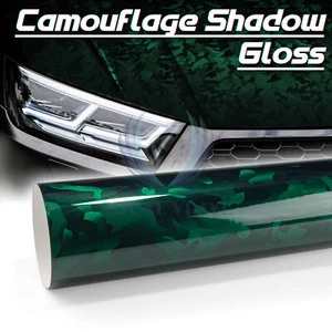 Gloss Camouflage Shadow Camo Car Vinyl Vehicle Wrap Sticker Decal Film Sheet DIY - Picture 1 of 55