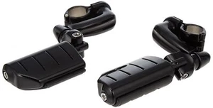 Kuryakyn (7599) Longhorn Trident Offset Highway Pegs With 1-1/4 in Clamps Black - Picture 1 of 1