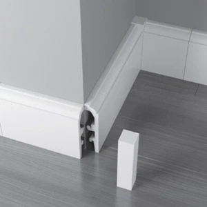 universal Eckklotz Eckblock Eckturm Ecken für Sockelleisten weiß Hamburger - Bild 1 von 1