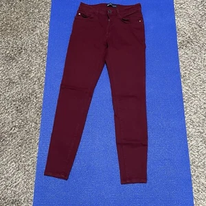 Zara Jeans Skinny Wine Red Women’s Size 6 - Picture 1 of 7