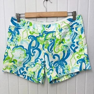 Lilly Pulitzer The Callahan blau und grün Bermuda Shorts Größe 6 - Bild 1 von 12