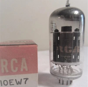 10EW7 RÖHREN RCA GEBRAUCHT GETESTET & VERPACKT VINTAGE KOMMERZIELL ÜBERSCHUSS - Bild 1 von 3