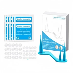 3 IN 1 Natürliches Hautanhängsel Entfernungsset Schmerzlos für kleine/mittlere Hautanhängsel (1 mm-8 mm) - Bild 1 von 9