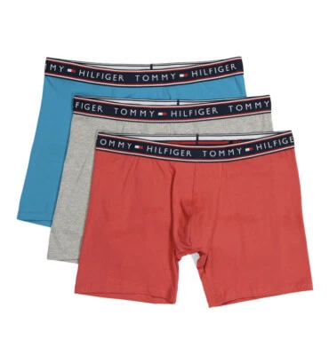NWT Tommy Hilfiger. Sz M. 3 Pack. Men's. Stretch Boxer Brief. Multi. MSPR $42.50 - Image 1 of 4