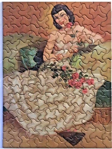MOVING SALE! Vintage Tuco puzzle, Radiant as a Rose, ca. 1946-1956, preowned - Picture 1 of 10