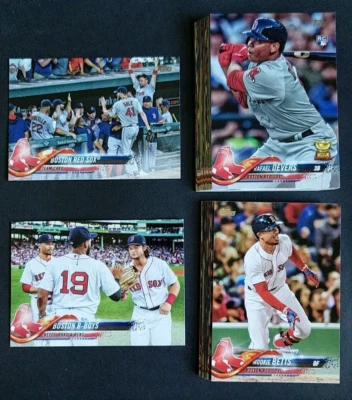 2018 Topps Boston Red Sox ~ Conjunto de 32 Cartas Team 1 e 2 com Atualização - Imagem 1 de 4