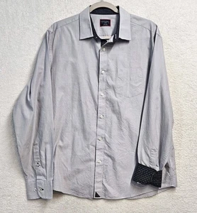 UNTUCKit Monterina Para Hombres Talla Lg Puño Abatible Algodón Camisa Abotonada Negocios  - Imagen 1 de 11