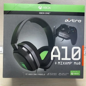 ASTRO A10 Gaming + MixAmp M60 XBOX ONE / Auriculares Móviles con Cable Negros M60G01 Nuevos - Imagen 1 de 7
