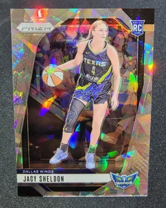 2024 Panini Prizm WNBA 4 Jacy Sheldon Dallas Wings RC Cracked Ice - Picture 1 of 2