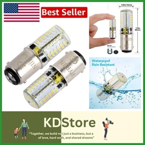 BA15D LED Light Bulbs 12V - Dual Pack, Waterproof, 35W Equivalent Brightness - Picture 1 of 8