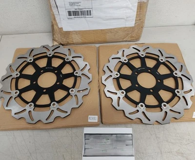 for Kawasaki 2 Front Brake Rotors Discs Ninja ZX10RR ZX1000 2017-2025 2024 2023 Foto 1 de 4