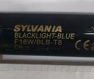 Sylvania Blacklight Blue 18w fluorescent tube 600mm 2ft T8 lamp - Picture 1 of 4