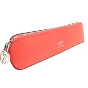 Authentic Louis Vuitton Monogram Trousse Elizabeth Pen Case Rouge GI0009 F/S - Picture 1 of 12