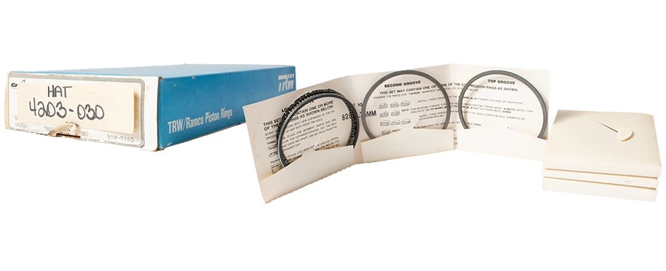 Juego de anillos de pistón de repuesto TRW para Ford Mustang 1979-1991 número de pieza 4203-030 Foto 1 de 4