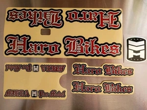 Haro Mirra Pro Tribute decal Kit Red Genuine Factory Sticker Kit Metallic - Picture 1 of 5