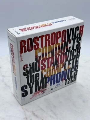 ROSTROPOVICH Conducts Shostokovich Complete Symphonies 12x CD Warner Boxset Foto 1 de 4