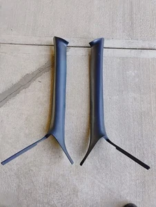 1991-96 Impala SS Classic Caprice Roadmaster LH RH A Pillar Trim Set BLUE OEM - Picture 1 of 13