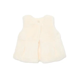 Gilet in pelliccia sintetica Wonder Nation bambina 3-6 mesi, avorio peso 26""-12-16 - Foto 1 di 3