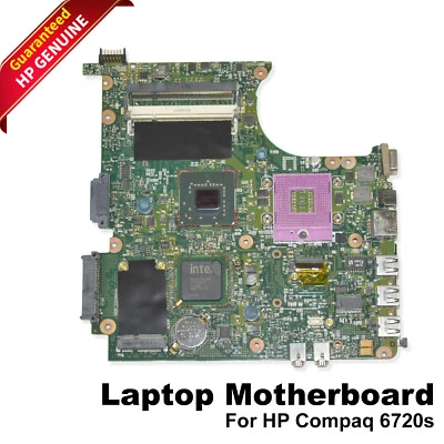 Genuine HP Compaq 6520s 6720s DDR2 SDRAM Intel Laptop Motherboard 456608-001 - Image 1 of 4