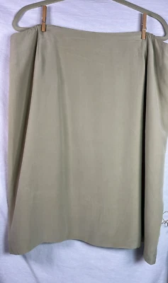Falda Jones New York 100% Seda Talla 22W Lagenlook Lujo Oficina Cottagecore SEDA Foto 1 de 4