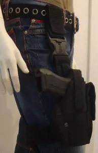 Beinholster für Glock 17, Zoraki 917 mit Magazintasche - Bild 1 von 3