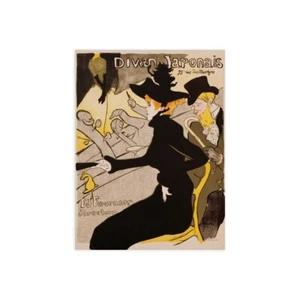 Stampa su Tela su Carta Poster o Quadro Henri Toulouse-Lautrec Divan Japonais Po - Imagen 1 de 2