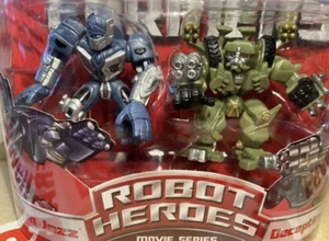 Sealed Transformers Robot Heroes Figures - Protoform Jazz & Decepticon Brawl - Picture 1 of 8
