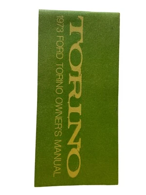 1973 FORD TORINO MANUAL DO PROPRIETÁRIO revendedor de carros original de fábrica Gran Torino NOS - Imagem 1 de 4