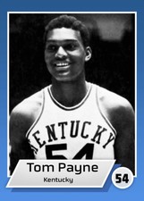 Custom Novelty Card Basketball  Tom Payne Kentucky Blank Back