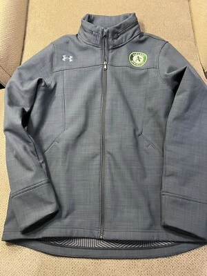 Mens Under Armour Oakland Athletics Infrared ColdGear Jacket Coat Large New $140 - Image 1 of 2