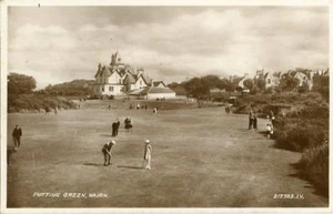 POSTAL FOTOGRÁFICA REAL DEL PUTTING GREEN, NAIRN, NAIRNSHIRE, ESCOCIA - Imagen 1 de 2