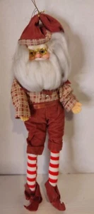 Vtg Santa Elf pixie fairy figurine Christmas ornament Approximately 12" Tall - Picture 1 of 4