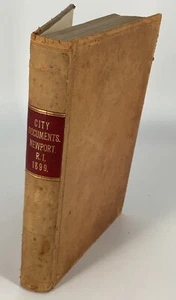 city documents 1899 Patrick J. boyle Mayor new port Rhode Island - Foto 1 di 12