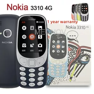 Nokia 3310 4G 2019 bluetooth with Camera Flashlight Unlocked Phone New Sealed - Picture 1 of 19