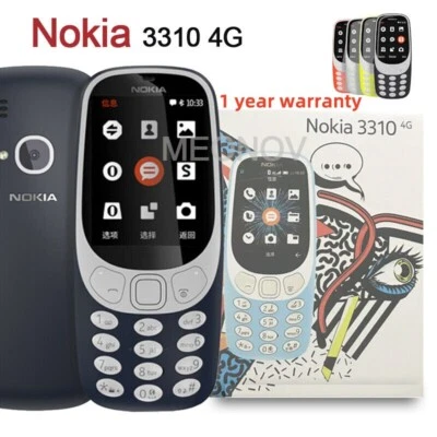 Nokia 3310 4G 2019 bluetooth with Camera Flashlight Unlocked Phone New Sealed - Image 1 of 4