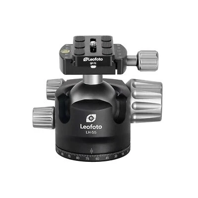 LEOFOTO LH-55 55mm Low Profile Ball Head Arca Compatible w Independent Pan Lock - Image 1 of 4
