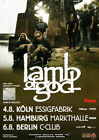 Lamb of God - Resolution, Tour 2013 | Konzertplakat | Poster