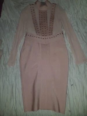 Peach Bandage Dress - House Of Celeb Boutique - Size M - Image 1 of 4