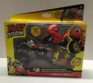 Ricky Zoom Maxwell & The Bike Buddies con Scootio set 3 pezzi free standing - Foto 1 di 7