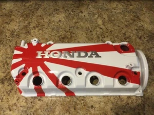 Honda Civic Valve Cover 1992-2000 16 Valve Vtec , D15 Del Sol Custom Rising Sun - Picture 1 of 8