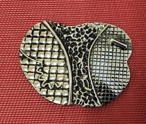 Vintage Charmant Avant Garde 80s Belt Buckle Hollywood Chic Beverly Hills Metal - Picture 1 of 6