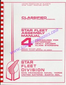 "STARFLEET ASSEMBLY MANUAL 4" for Star Trek AMT Model Kit ENTERPRISE NCC-1701-A!