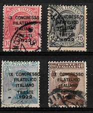 1922-Trieste-Congresso Filatelico -sass S 22 - 5