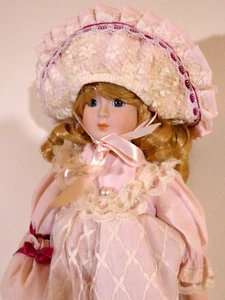 Collectable Porcelain Doll Debbi 16 In Annual Silver Doll Collection w/ Box - Picture 1 of 15