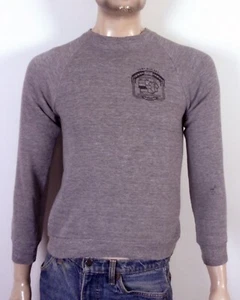 vintage 80s Jerzees Rayon Tri Blend US Army Camp Ashland Sweatshirt Raglan SZ S - Picture 1 of 7