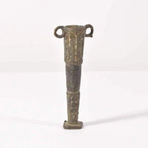 Tiv Brass Snuff Holder Nigeria - Picture 1 of 8