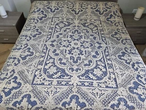 Spettacolare copriletto ricamo Burano di Venezia - Picture 1 of 10